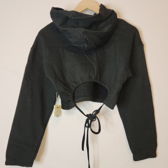 HELLO KITTY Wraparound Hoodie Knit cropped, size Small - Picture 6 of 11